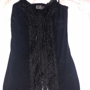 Guess Sequin and lace camisole tank